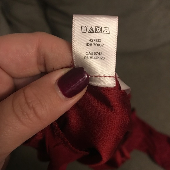 Loft Blouse: Red Off-the-shoulder 🌹 - Picture 6 of 6